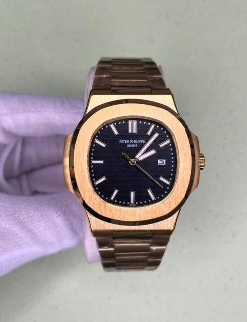 ساعت مچی پتک فیلیپ قاب وبندرز گلد صفحه مشکی