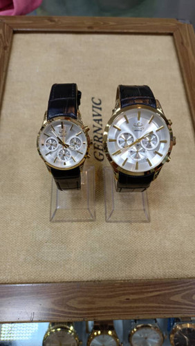 ساعت ست زنانه ومردانه بندچرمی